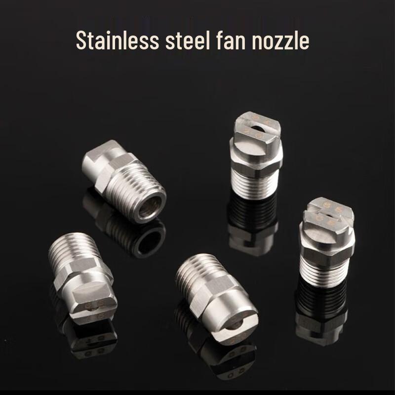 304 Stainless Steel 65° Flat Fan High-Pressure Spray Nozzle