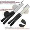 Diamond Pocket Knife Sharpener 400 600 Grit Folding Design for Outdoor Camping and Kitchen Essential Tool
