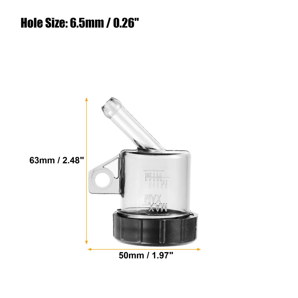 Motoforti Motorcycle Lever Brake Oil Tank Foot Brake Master Cylinder Oil Cup Fluid Bottle Reservoir Dirt Bike Scooter Universal