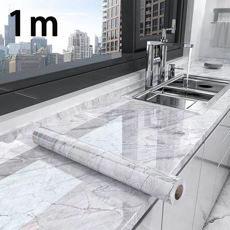 Kitchen and living room decoration wallpaper waterproof and oil resistant 0.4m wide PVC sticker