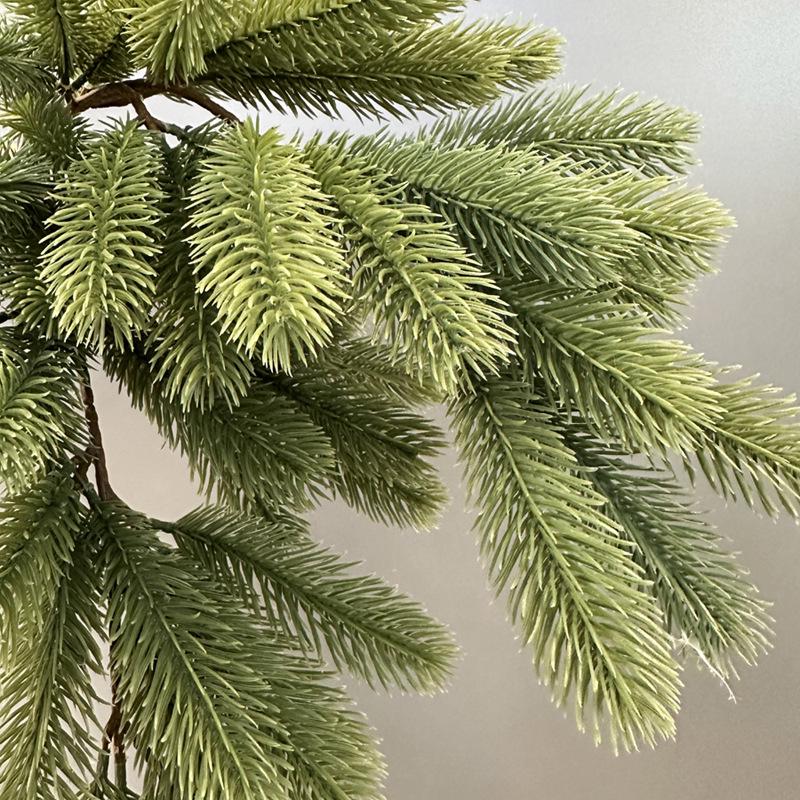 Tira de Agujas de Pino Artificial - Decoración Navideña Verde Suave