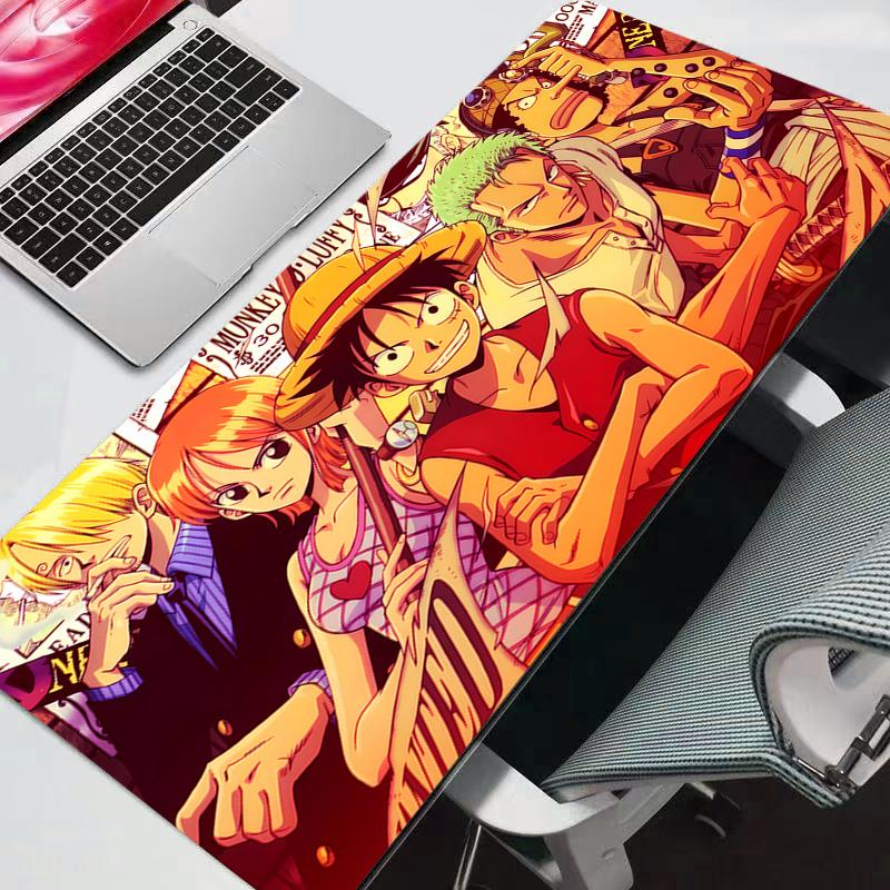 Anime Pad Mouse One Piece HD Print Computer Gamer Locking Edge Mousepad XXL Keyboard PC Mice Mats For Csgo Durable