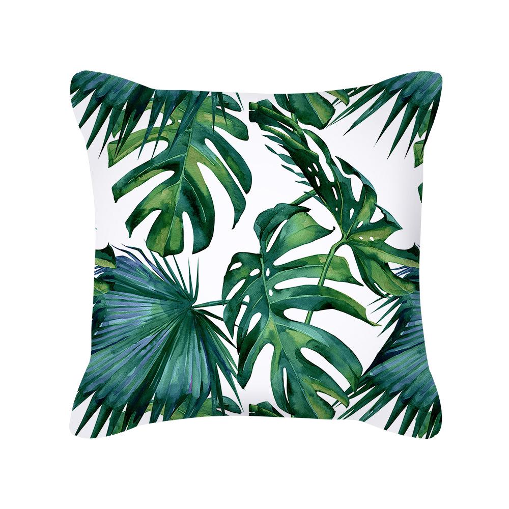 New Nordic Home Green Plant Tropical Fruit Pillowcase Without Pillow Core Cushion Cover Waist Pillowcase