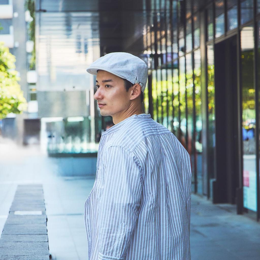 ORIHARA STYLE Oshu Karamiori Linen Mesh Hunting Cap Hunting Foldable Made In Day (Men's Cap, Hat, Japan, Mesh, Lightweight, Cool, Father's Gift)