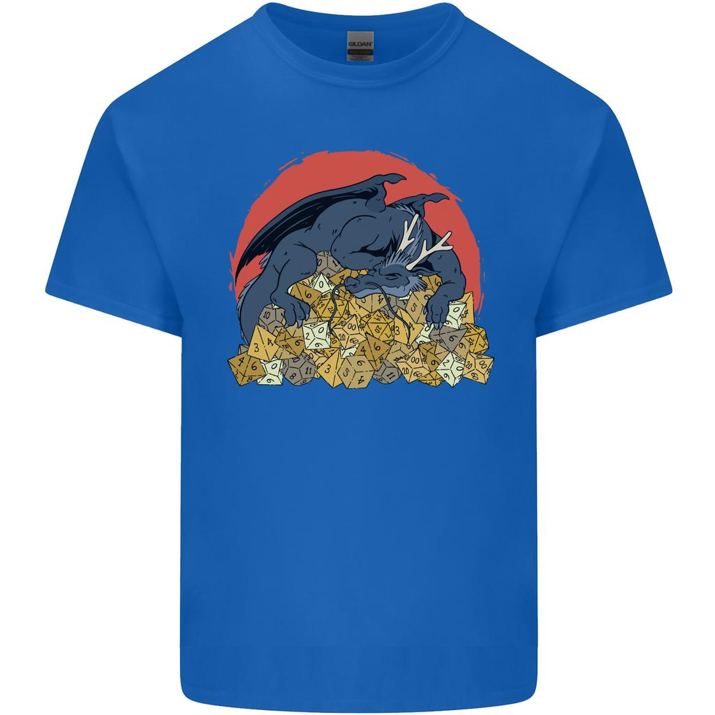 RPG Sleeping Dragon Roleplay Games Dice Unisexs Light Cotton TShirt