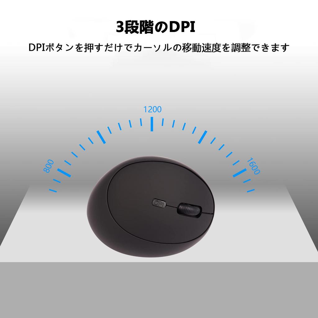 Ergonomic Vertical Wireless Medium 3DPI USB 6 Compatible with Mouse, Quiet, Right-Handed, Size, Compact, Mode, Rechargeable, Buttons, Ergonomic,