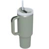 40oz Stainless Steel Insulated Travel Mug with Handle and Straw