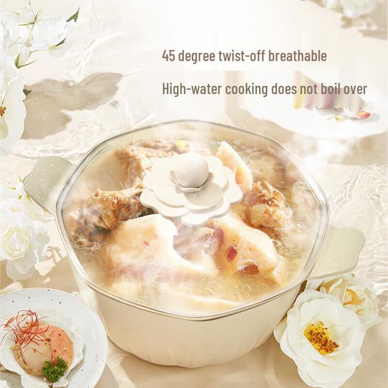 Velosan Camellia Octagonal Non-Stick Soup Pot