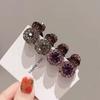 Mini Round  Hair Claw Retro Zircon Women Girls Claw Clip Small Hairpins Hair Crabs Girls Hair Accessories