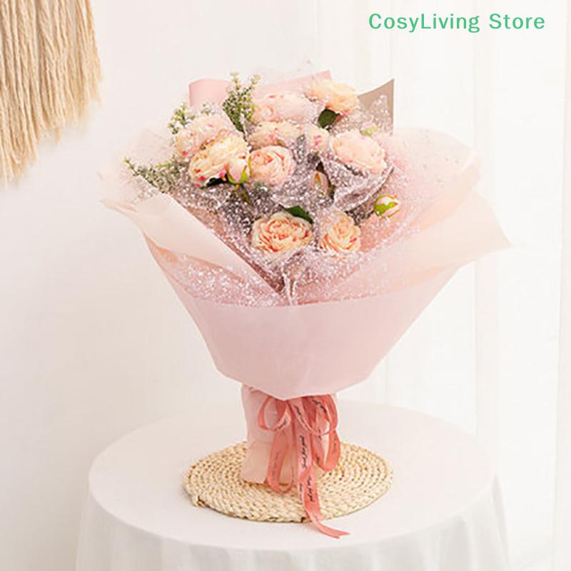 1Roll Irregular Hollow Net Flower Wrapping Mesh Paper Floral Bouquet Packaging Sheet Fresh Flower Florist Wrap Supplies