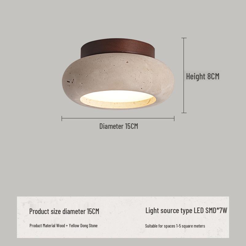 Wabi-Sabi Mid-Century Creme Wandlampe für Schlafzimmer oder Wohnzimmer