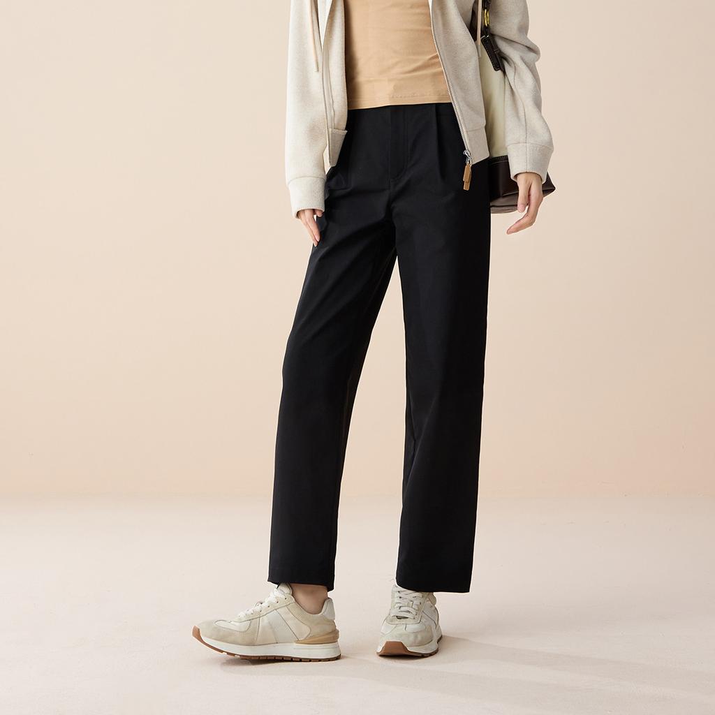 Fashionable and minimalist sports straight leg pants for women