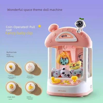 Çocuklar için Mini Pençe Makinesi Oyuncak - 4+ Doğum Günü Hediyesi 3 Oyuncak Bebek Klipsi ile