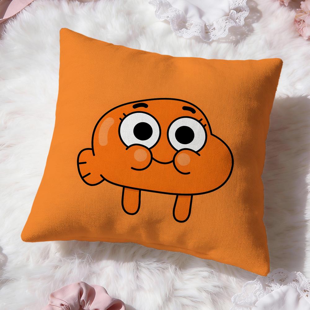 The Amazing World of Gumball Cushion Cover Premium Comfort Reversible Pillow Cove -Two in One Design for Any Room & Car Interior