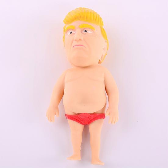 Former President Squishes Toy Removable Underpants Slow Rebound TPR Stress Relief Cartoon Figure Squeeze Sensory Fidget Toy Kids Adults Gift
