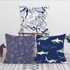 Marine Organism Shells Pillow Case Square Pillow Bedroom Sofa Leisure Comfort Cushion Car Living Room Home Decoration 40X40