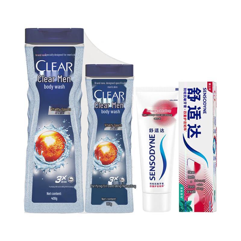 Sensodyne Toothpaste & Clear Men s Shampoo Bundle