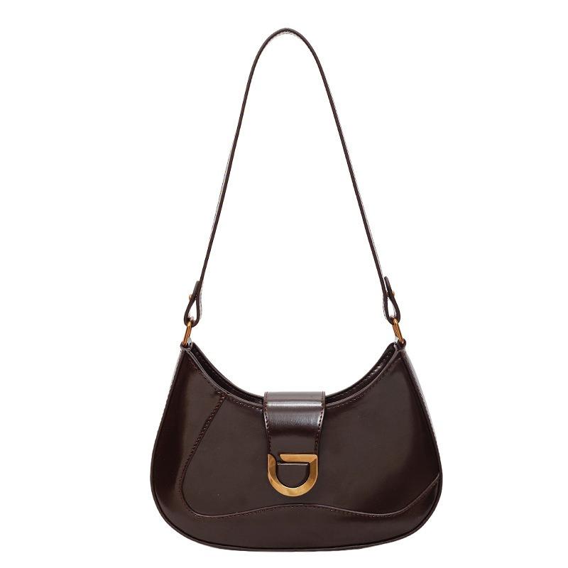 Podzimní nová taška přes rameno crossbody módní jednoduchá podpažní taška nová dámská nová taška ve tvaru půlměsíce dámská taška