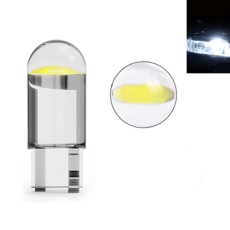 

5 шт. T10 стеклянный корпус светодиодная лампа автомобильная клиновая лампа номерного знака плафон света белый