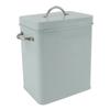 Metal Laundry Room Container with Dual Side Handles with Spoon Lid Farmhouse Laundry Powder Container for Washing
