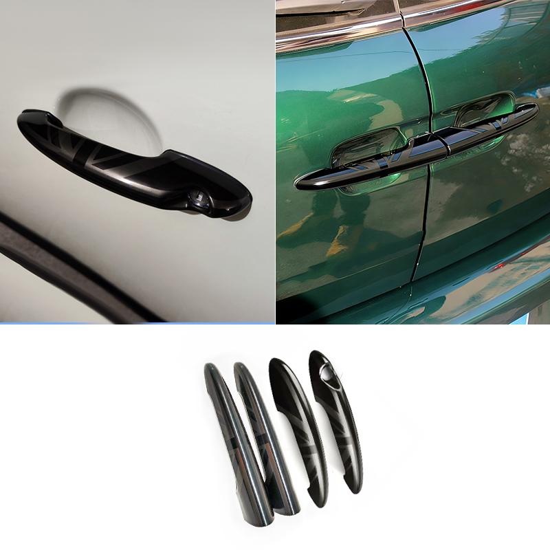 Car Door Handle Covers Sticker For Mini Cooper S JCW For R55 Clubman 4 Doors 2007-2014 Handle Protection Shell Auto Accessories