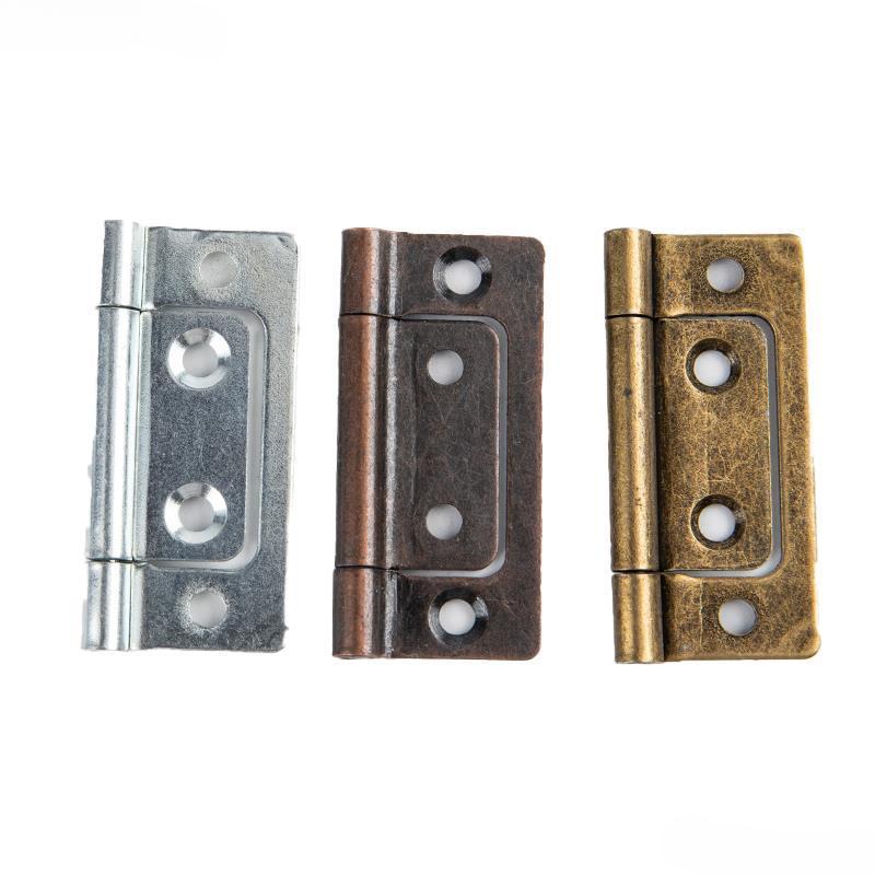 2/10 Piezas de Bisagra de 2 Pulgadas para Puerta de Armario Cajón Muebles Bisagra de Mortaja de Acero Inoxidable Apertura de 135° 51 * 25MM