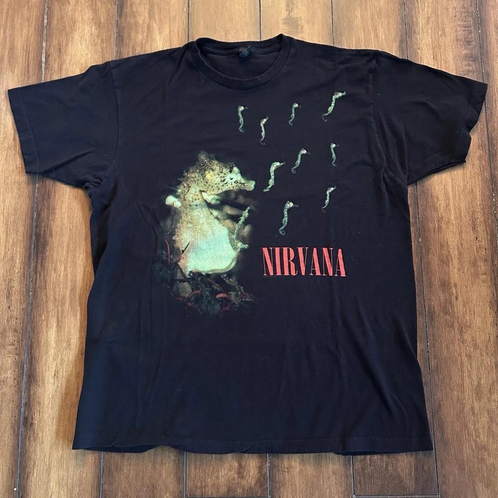 Футболка Морской Конек Классический Рок Гранж Музыкальный Стиль ГОРЯЧИЙ ТОВАР Унисекс Футболка S