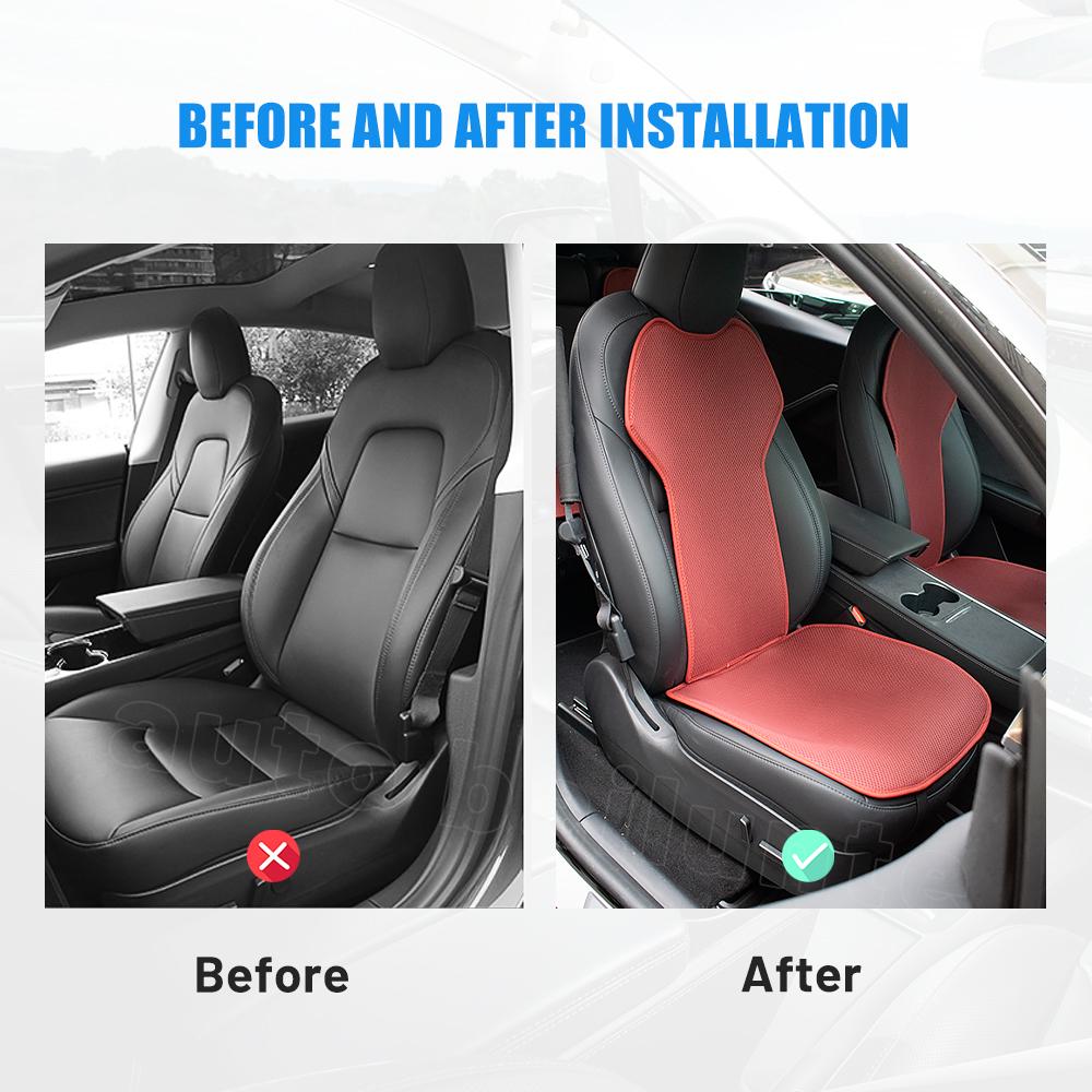 For Tesla Model 3 Y 2023 2022  Car Seat Cushion Seat Cover Ice Silk Ventilated Seat Cushion Accessories Interiors