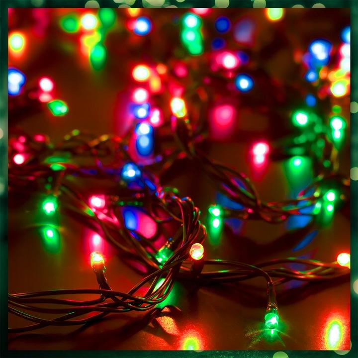 Lampki Choinkowe Multikolor 500 Led 8 Trybów Wew/Zew Na Choinkę 35 Metrów