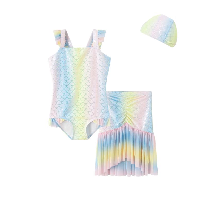 Balabala Girls Mermaid One-Piece Swimsuit S