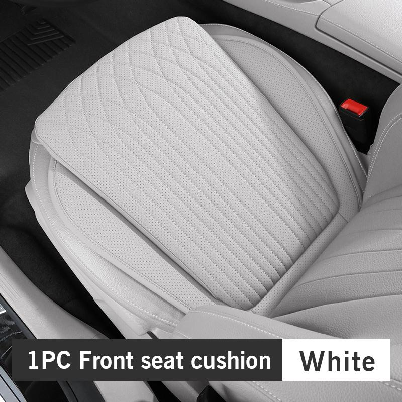 For Tesla Car Cushion Nappa Leather Breathable Non-slip Car Seat High Rebound Pad Seat Cushion Four Seasons Universal Auto Seat