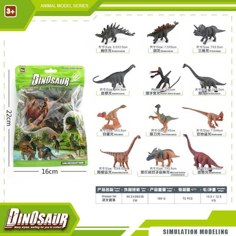 Authentic Style Dinosaur Model Collection Including Velociraptor Tyrannosaurus Triceratops And Stegosaurus Ideal For Gifts C And