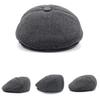 Men Middle-aged Solid Hat Autumn and Winter Hats Warm Ear Protectors Senior Hat