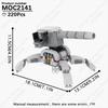 MOOXI Star Wars Mech Veicolo Cannone Carro Armato Armi Nave da Trasporto Soldati Modello Mattoncini Fai da Te Blocchi da Costruzione Assemblati Giocattolo per Bambini