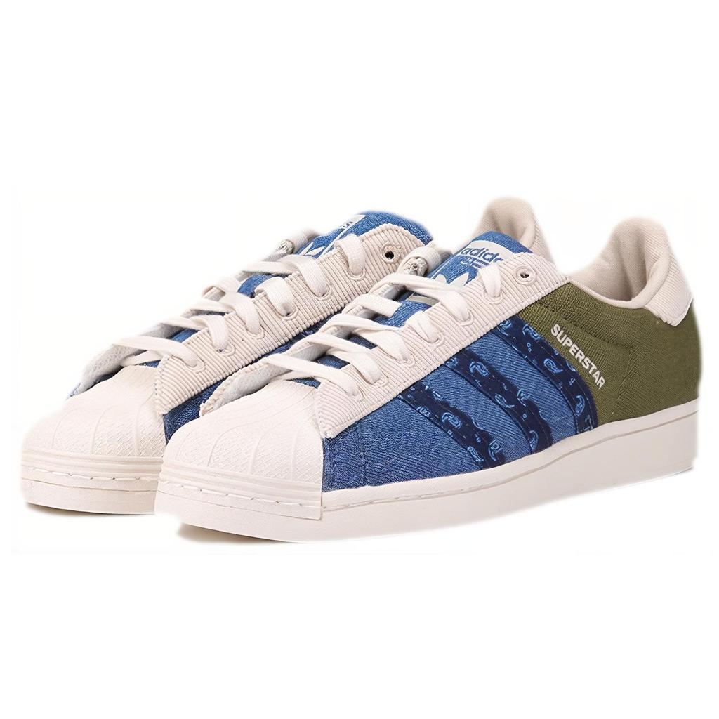 adidas Superstar Paisley Pruhy Unisex Tenisky Modrá Číro-Hnedá College-Námornícka H04295