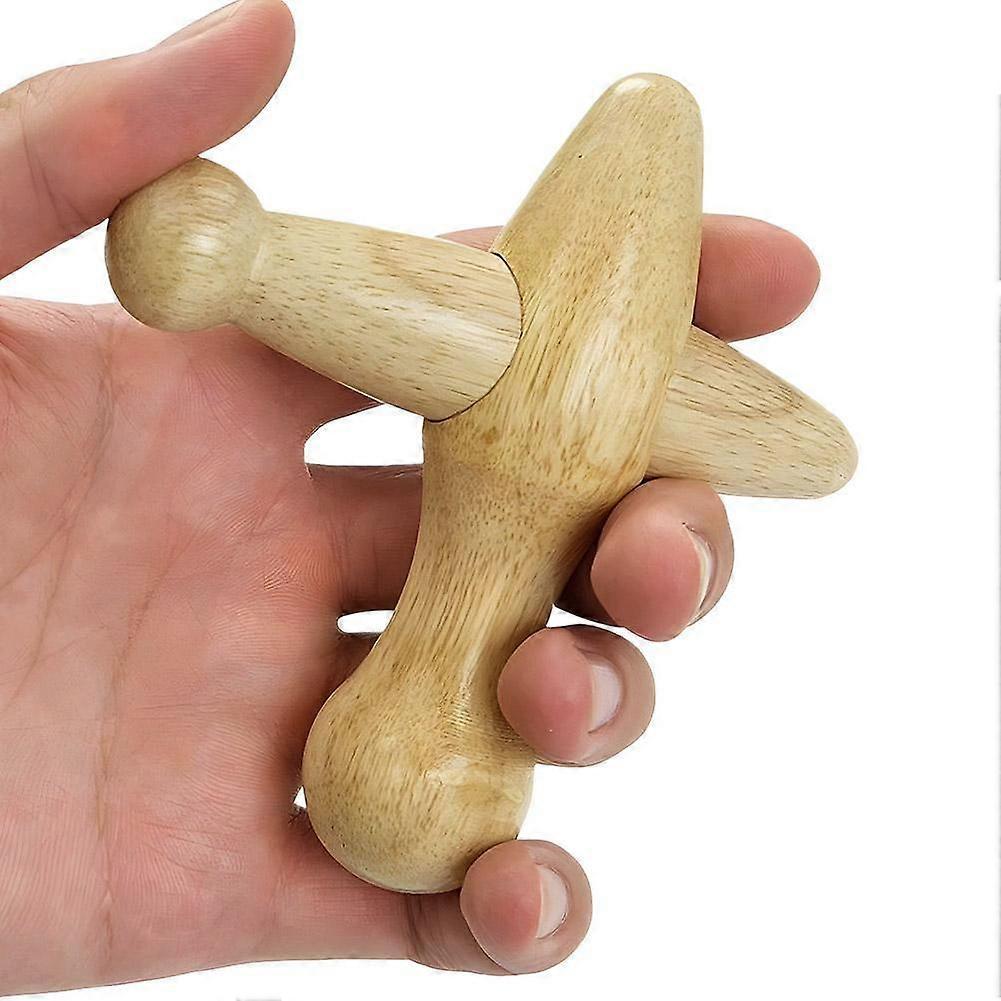 Wooden Massager Rolling Stick Gua Sha Board Meridian Massage Cup Mushroom Head Massage Tool