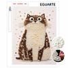 DIY Pearl Cat Diamond Painting Kit. Sparkling Diamond Art for Adults and Beginners. Handmade Home Wall Decor and Gifts
