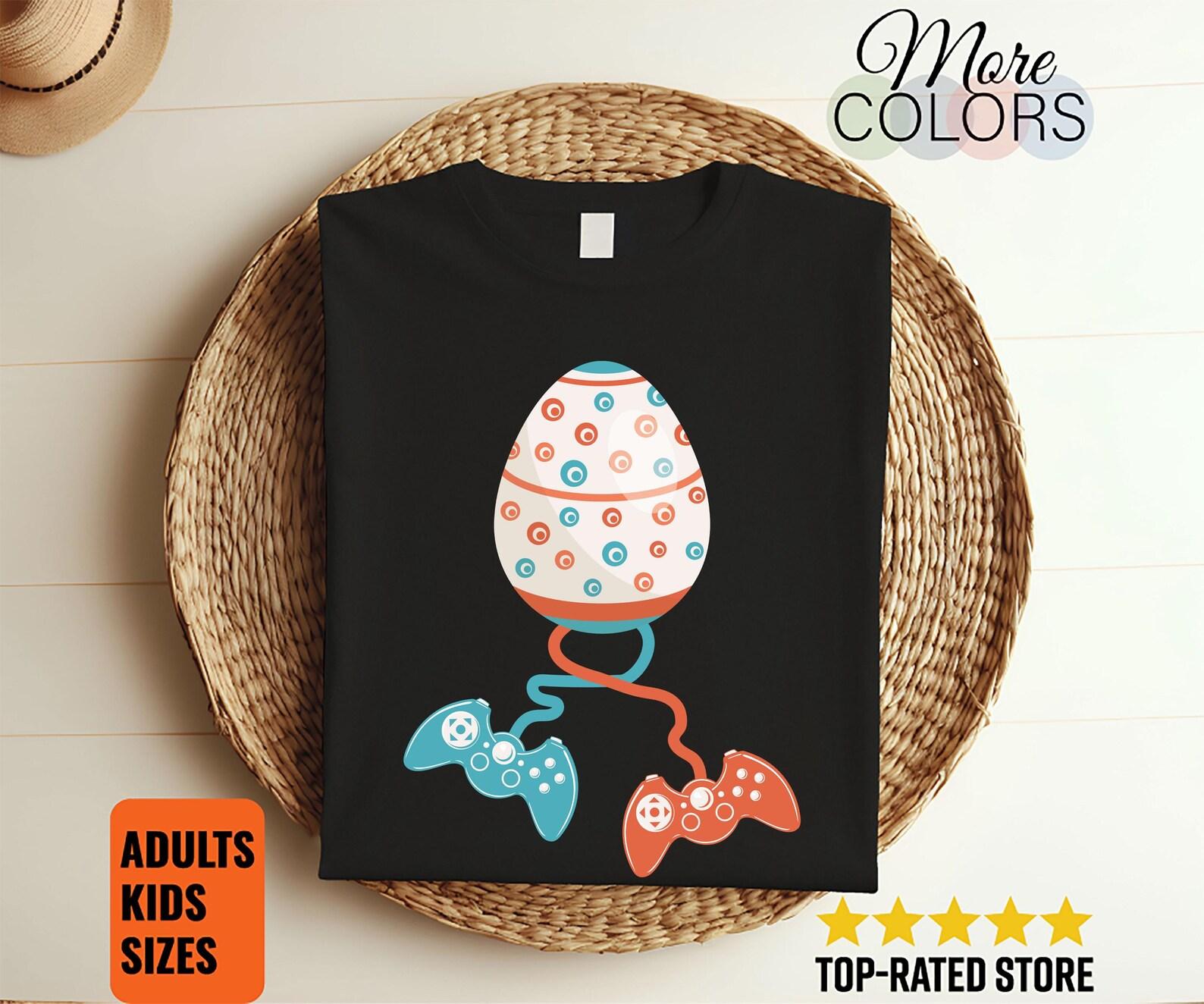 Happy Easter Gaming Eggs T-Shirt Happy Easter Gift for Gamer, Easter Bunny, Kids Easter, Cute Easter Tee, Funny Easter Shirt, Easter Gift, 150