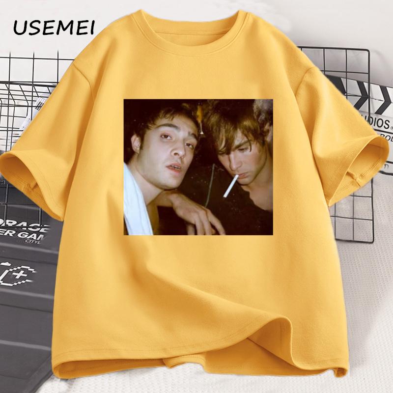 Chuck And Nate Gossip Girl Tee Unisex Unisex Oversized T Shirt Vintage 90s Fashion Aesthetic Trendy Y2k Tshirt Streetwear Clothes