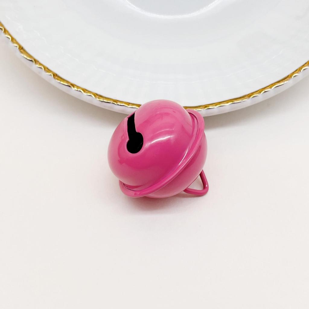 22mm Candy Color Bells for DIY Jewelry & Keyring Gifts - Metal Baked Paint Christmas Accessories