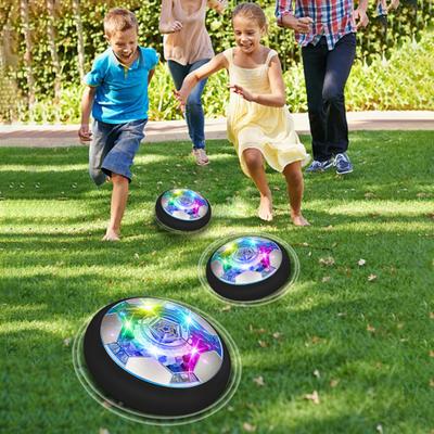 Kick Hover Fußball LED Leuchtender Indoor Fußball für Kinder Weiche Schaumstoffstoßstangen Gleitet Luftgefedert