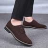 Men Leather Dress Shoes Plus Size 38-50 Pu Suede Business Man Casual Shoes Cross-border Luxury Brand Wedding Office Oxford Shoes