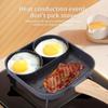 Aluminum Non-Stick Egg Frying Pan with Wooden Handle,Compatible with Gas Stove and Induction Cooker for Pancakes, Eggs and Steak