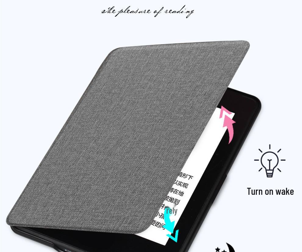 Husă Soft Shell cu Textură de Material în 12 Culori pentru Kindle Paperwhite 543 Youth (2024)