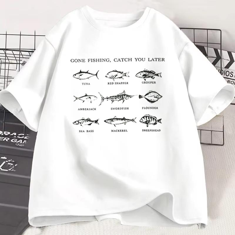 Fun Cat Graphic Tshirts Humor Short Sleeve Tee Shirt for Unisex Unisex Vintage Fishing New Crew Neck Tshirts Funny Kitten Tshirt