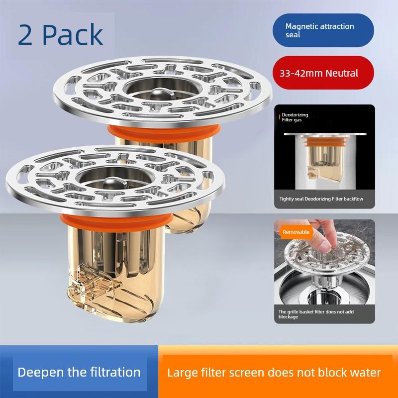 Floor Drain Deodorant Device Bathroom Sewer Anti-Odor Universal Inner Core Toilet Bathroom Insect-Proof Filter Cover Seal