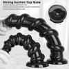 Super Large Threaded Masturbator Black PVC Butt Plug Dildo Anal Fisting Sex Toy Realistic Penis Big Dick