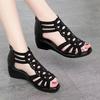 Fashionable Soft Sole Wedge Heel Roman Sandals for Middle-Aged and Elderly Women - Summer Outdoor Wear
