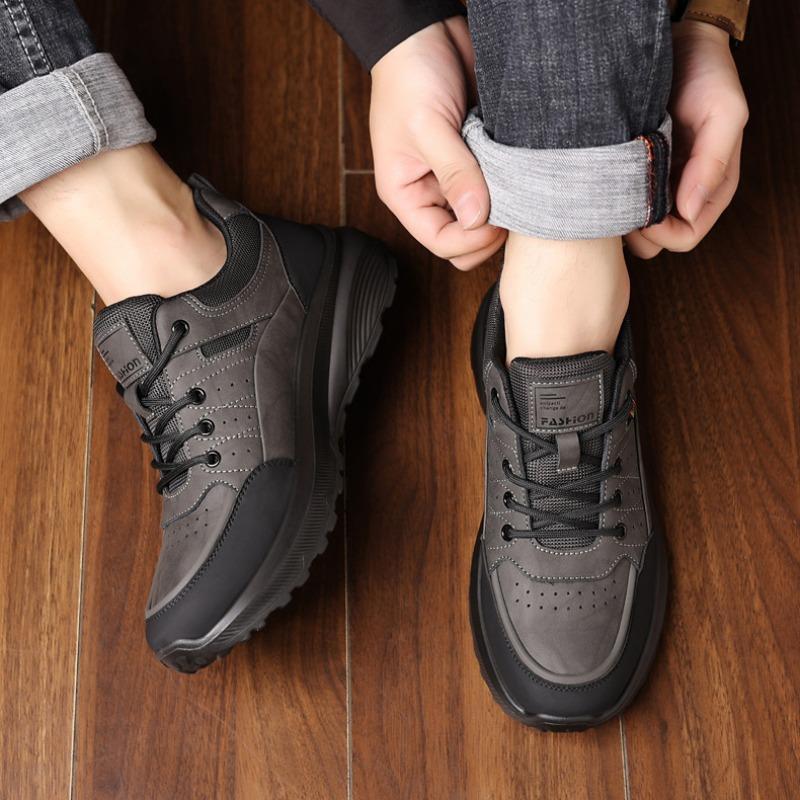 Fashion New Designer Platform Hiking Shoes for Men Spring Autumn Soft-soled Men's Running Shoe Fashion Outdoor Sport Zapatos Para Hombre