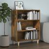 Buffet - Smoked Oak - 69.5x32.5x90 Cm - Engineered Wood - 3 Shelves - Classic Style